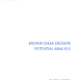 Brown Creek Erosion Potential Analysis